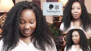 How To Style Kinky Curly Lace Front Human Hair Wig From Comingbuy.Com