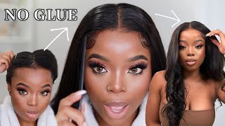Glueless Lace Wig Install On Short Natural Hair Ft  Luvme Hair