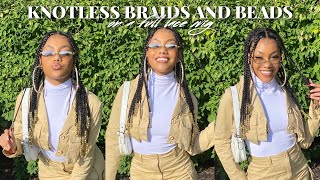 Knotless Braids & Beads On A Full Lace Wig | Curlyme Hair