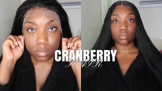 Step By Step Install! Long Silky Bouncy Body Wave Lace Wig| Ft. Cranberry Hair