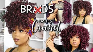 $18 Easiest Crochet Wig Transformation In 1 Hour! No Braids + No Leave Out + Two Styles | Tastepink