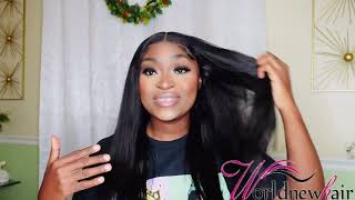Silky Straight Lace Front Wig Ft. Worldnewhair | Trich2Real