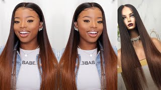 Quick Wig | Honey Blonde Ombré With Highlights Transparent Lace Wig | Rpgshow