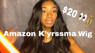 20$ Amazon Wig|K’Ryssma Wig Receive , Review | Customizing Video