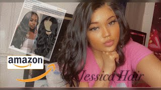 Unboxing Install And First Review On Jessica Hair(Amazon Wig)
