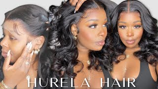 The Best Body Wave Wig Ever!  Perfect Classy Glam Beginner Friendly Unit! Wow Hairline! Hurela Hair