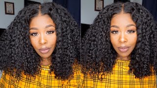 Is That A Wig? Glueless Natural Hairline Kinky Curly Hair No Glue Needed Wowafrican