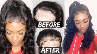 How To Pluck A Hairline On Wig + Baby Hairs Tutorial (Plucking Tutorial) Omgqueen