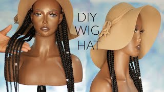 How To Do A Braided Wig Hat Using Braiding Hair | For Everyone | Omoni Got Curls