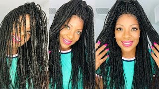Sensationnel Cloud 9 4X4 Swiss Lace Front Wig Senegal Twist || Elevate Styles || Beautiebymark