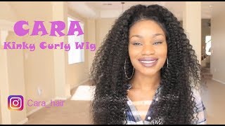 How To Wear Kinky Curly Full Lace Wigs Easy Curly Hairstyles Ft. Cara
