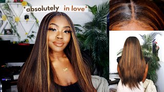 $25 Blonde & Brown Highlights Wig W/ Lace- Omg I Finally Found The Perfect One!  *I'M Speechles