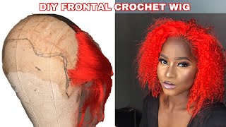 The Best Diy Crochet Wig Tutorial || Diy Crochet Frontal Wig With Braiding Hair