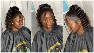 Re-Styling A Lace Wig Install | Crimp Ponytail|❤️ Hairsmarket Hair Company