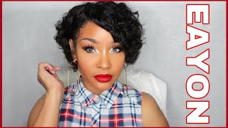 Gorgeous Curly Pixie Cut Wig Review| Ft. Eayon Hair
