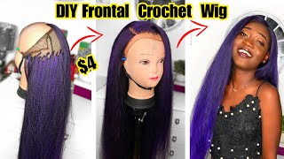 Diy || How To Make A Lace Frontal Crochet Wig With Braiding Hair
