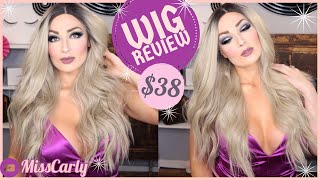 ✨Lace Front Wig Review! ✨ Scheherezade | Wavy Ash Blonde | Amazon Wig Under $40 - Wow! My Fav Style