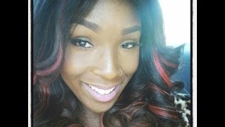 Full Lace Wig Review | Fiery Red Highlights For Spring And Summer