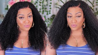 Perfect Soft Kinky Curly 4C Lace Front Wig I Ever Tried 2      Up Kriyya Hair Nautral Hairline