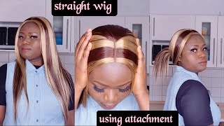 Diy Straight Wig | How To Install Wig Made With Braiding Hair