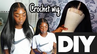 How To: Install A Crochet Wig! Diy Silky Braiding Hair Wig! This Is 100% Kanekalon!