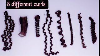 Diy Curly Hair | How To Achieve 8 Different Curls Using Braiding Hair