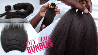 Diy Weave/Hair Bundles Using Braiding Hair | Dilias Empire.