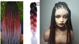How To: Knotless Braided Wig/ Ombre Braids/Cute Hairstyle