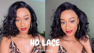 Watch Me Install This Messy Bob Hd Lace Front Wig! Perfect For Summer! Ft Beeos Hair