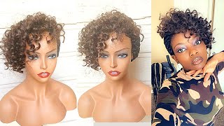 How To Make An Afro Wig Without Closure With Expression Braiding Hair.