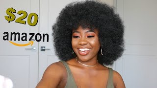 $20 Natural Afro Hair!? Trying On Cheap Amazon Wigs While My African Parents Rates Them