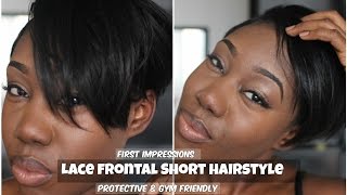Lace Frontal Closure| Short Hair| First Impressions