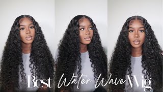 Best Water Wave Wig Ever! Installing & Styling My 4*4 Transparent Lace Wig #Reshinehair