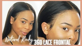 Very Natural  Kinky Straight Texture Lace Wig | Wowafrican