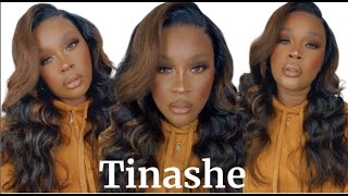 Bomb Honey Blonde Highlighted 13X4 Frontal Wig | Tinashe Hair