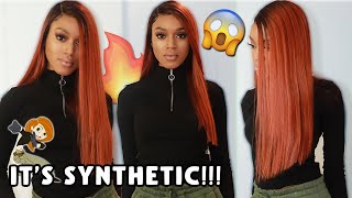 Cheap Synthetic Beauty Supply Store Wig Slay! Outre Color Bomb Copper Ginger Wig  Ft. Princessa