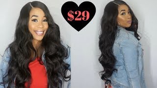 $29 Synthetic Wig Slay Armmu 28" Long Loose Body Wave No Lace  Synthetic Wig