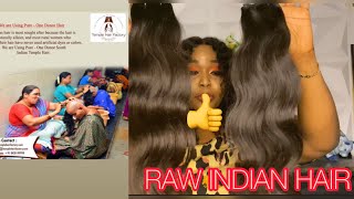Raw Indian Hair Unboxing || Temple Hair Factory