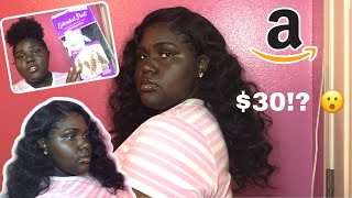 $30 Glueless Wig From Amazon: Cheap & Easy Protective Style || Janet Collection