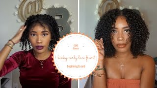 Transformation: Brazilian Kinky Curly Lace Front Wig Omg Queen Hair