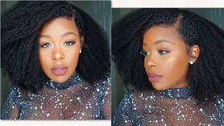 Realistic 4C Kinky Natural Full Lace Wig Ft.Hergivenhair.Com
