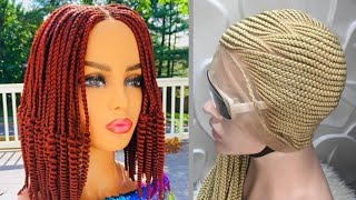 Lastest Affordable Braided Wigs For Black Women 2021|| African Cornrow Protective Hairstyles