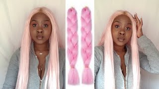 How To Make A Wig Using Braiding/Kanekalon Hair | Crochet Method