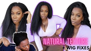 Wipe Me Down! Natural Density Budget Approved Kinky Straight Lace Front Wig + Wig Fixes Klaiyi Hair