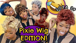  Ep 29! Slay Or Throw Away ▶ Pixie Wig Edition! Trying Out Super Affordable Wigs! | Mary K. Bella