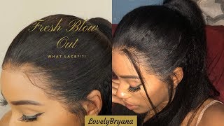 Must Have!! How To Slay Most Natural Pre-Plucked Kinky Straight 360 Lace Wig! Ft Omg Queen Hair