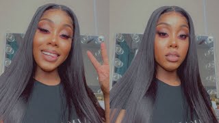 Aliexpress Straight Wig Review And Install | Tinashe Hair