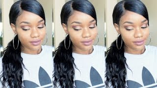 How I Put My 360 Lace Wig In A Sleek Natural Ponytail! | Bestlacewigs