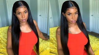 Must Have Affordable Aliexpress Wig | Human Hair Straight Lace Front Wig | Pre Plucked | Julia Hair