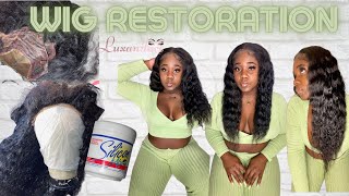 How To Detangle & Revive A Matted Deep Wave Wig With Silicon Mix